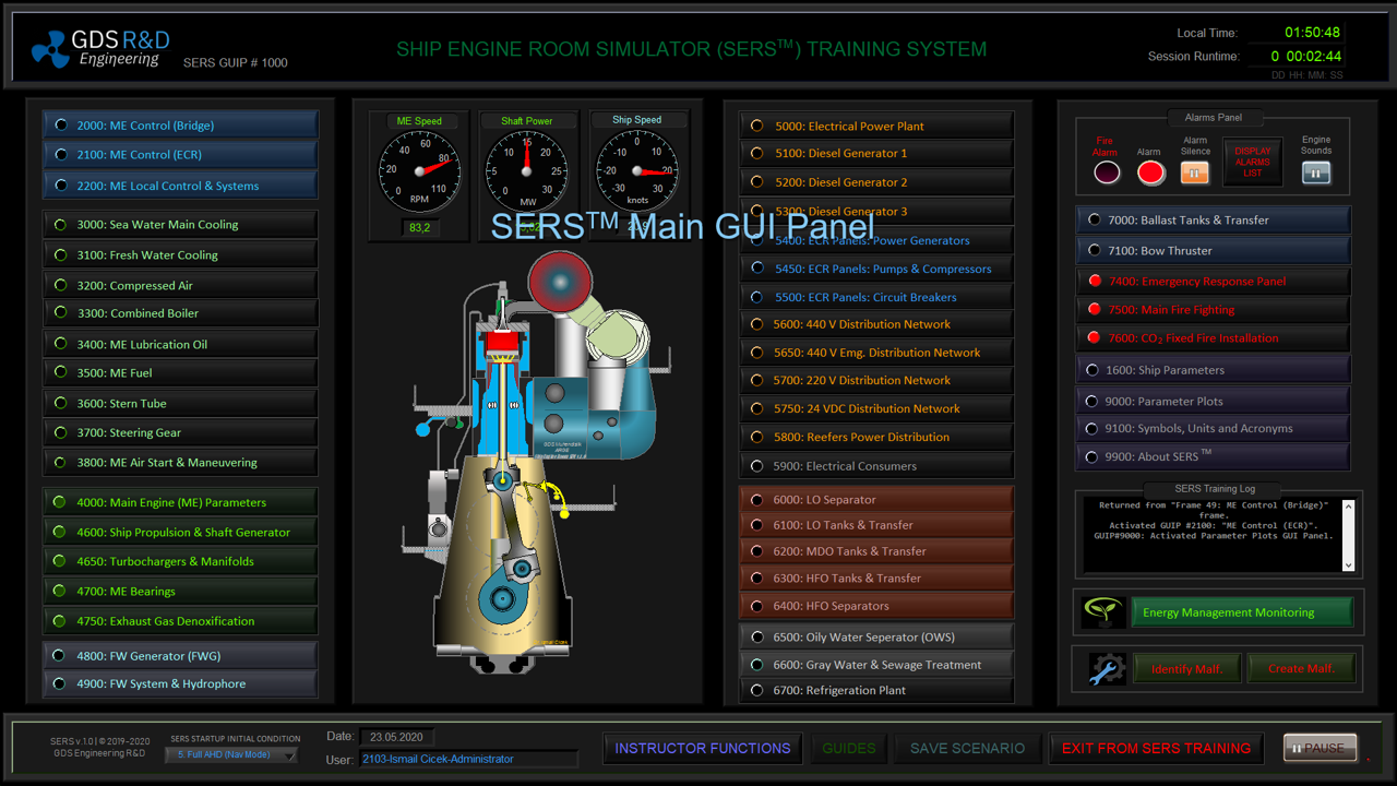 Engine Room Simulator (ERS). Ship Engine Room Simulator. IMO STCW 2010 Training. Marine Engineering Cadets. Maritime. IMO Model Course 2.07. Online Training. COVID-19. Certified by Class NK, IACS Member. Maritime Education and Training (MET). Containership. Yacht Taining. Tanker Personnel. Remote Training.