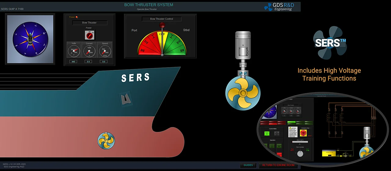 Ship Engine Room Simulator (ERS) SERS GDS Engineering R&D IMO STCW 2010, Engine Performance, Main Diesel Engine, Marine, Maritime, IMO Model Course 2.07. Certified by ClassNK. ITU Maritime Faculty. Yıldız Technical University. Competencies. Operation and Management Level. Education and Training. Assessment of Marine Engineers. Troubleshooting with Fault Tree Scnearious and Analysis Reporting. Objective Assessment. Nippon Kaiji Kyokai.High Voltage Training Functions 6600 VAC. Ship Propulsion Systems. Maritime Education and Training. Main Engine Performance. Sunken Diagrams. Energy Efficiency. Marine Engineering. Effect of Draft Change in the Ship Main Engine Performance Parameters. Management Level Training Exercices, Marine Engineering Education and Training. SERS Trademark