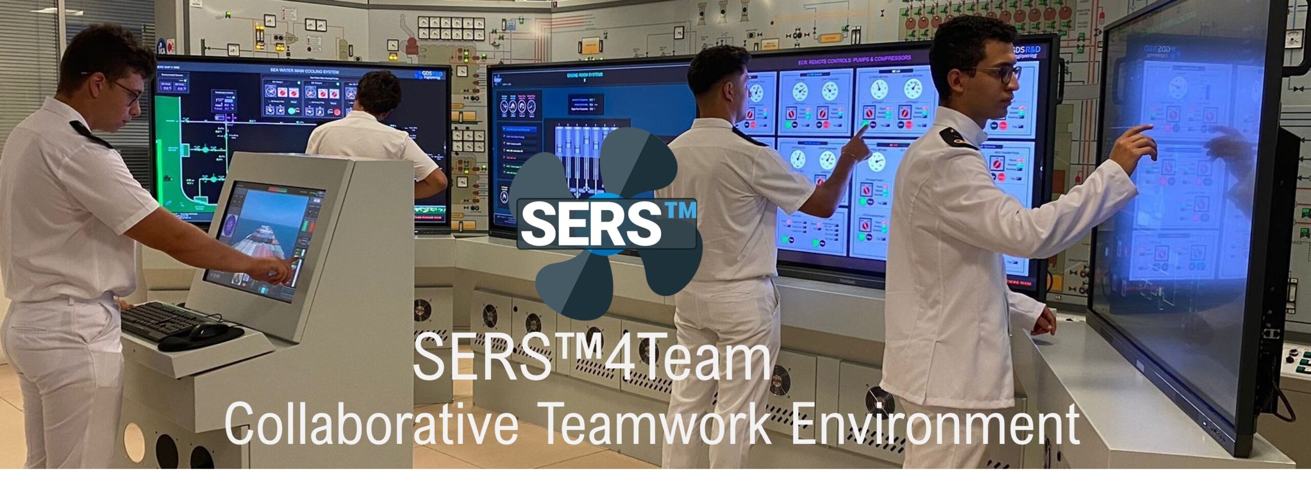 The GDS Ship Engine Room Simulator Team System (SERS™4Team) is a cutting-edge maritime simulation platform designed to enhance collaborative teamwork in the maritime industry.  Specifically developed to meet the IMO STCW 2010 Standards for Training and Certification of Watchkeeping, including Model Course 2.07 (2017 Ed.), SERS™4Team provides comprehensive marine engineering training through an immersive full mission engine room simulator (ERS) environment.     SERS™4Team focuses on IMO Engine Room Resource Management principles, enabling trainees to develop critical skills in communication, decision-making, and task allocation within a realistic engine room setting. The system covers all aspects of engine room operations, from ship electrical systems to main propulsion, and offers training at both operational and management levels.     Furthermore, SERS™4Team facilitates in-depth assessment and evaluation of trainee performance, allowing instructors to identify strengths and weaknesses. Advanced tools for root-cause analysis and troubleshooting enable trainees to understand and learn from their mistakes, ultimately improving their technical skills and problem-solving abilities.  By incorporating scenarios focused on energy efficiency, SERS™4Team promotes best practices for optimized fuel consumption and reduced environmental impact. This ensures that trainees are not only technically proficient but also environmentally responsible.    Sources and related content